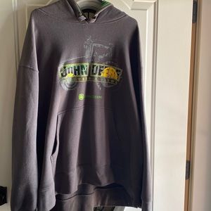 John Deere grey hoodie